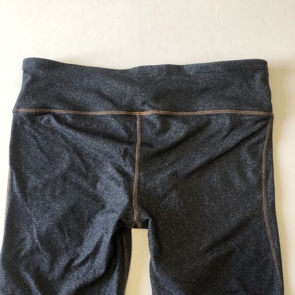 Gap Fit Women’s Capri Leggings Charcoal Gray Stretch Pull On Pocket Size Large - Picture 10 of 13